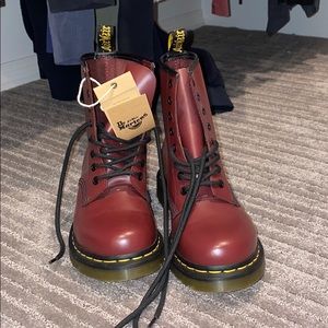 Maroon/red New never worn Doc Martens. size 7 US